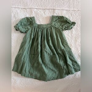 Beet World Green Dress, size 3-4t